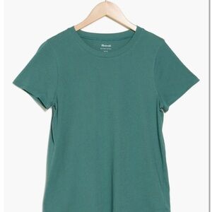 Madewell Short-Sleeve Crewneck Tee in Teal Green (Sold Out Color)